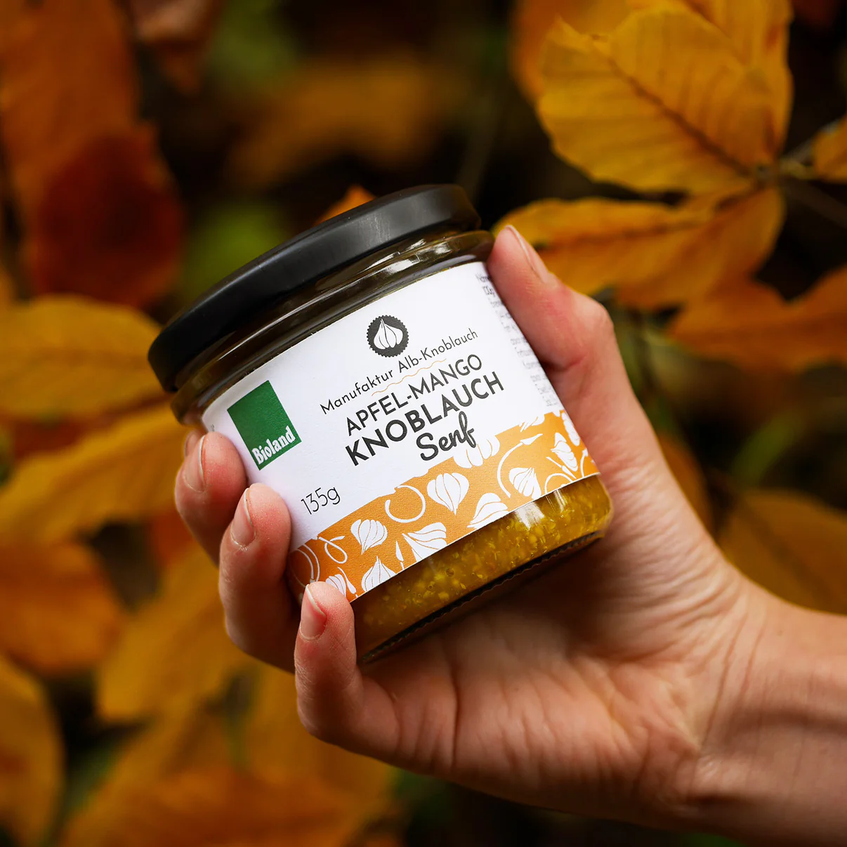 Bio Apfel-Mango-Knoblauch Senf