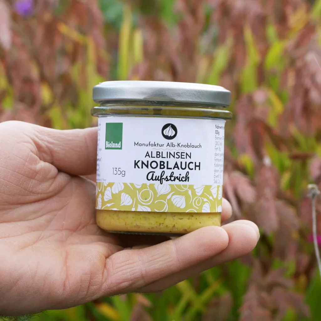 Bio Alblinsen-Knoblauch Aufstrich