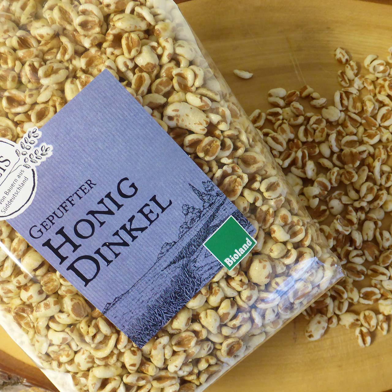 Bio Gepuffter Honig Dinkel 200 g