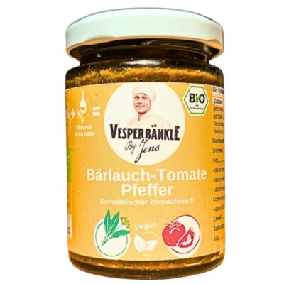 Bio Bärlauch-Tomate-Pfeffer Aufstrich