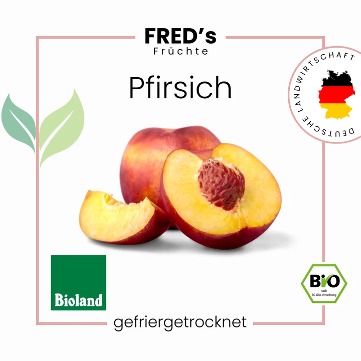 Bio FRED´s gefriergetrocknete Pfirsiche